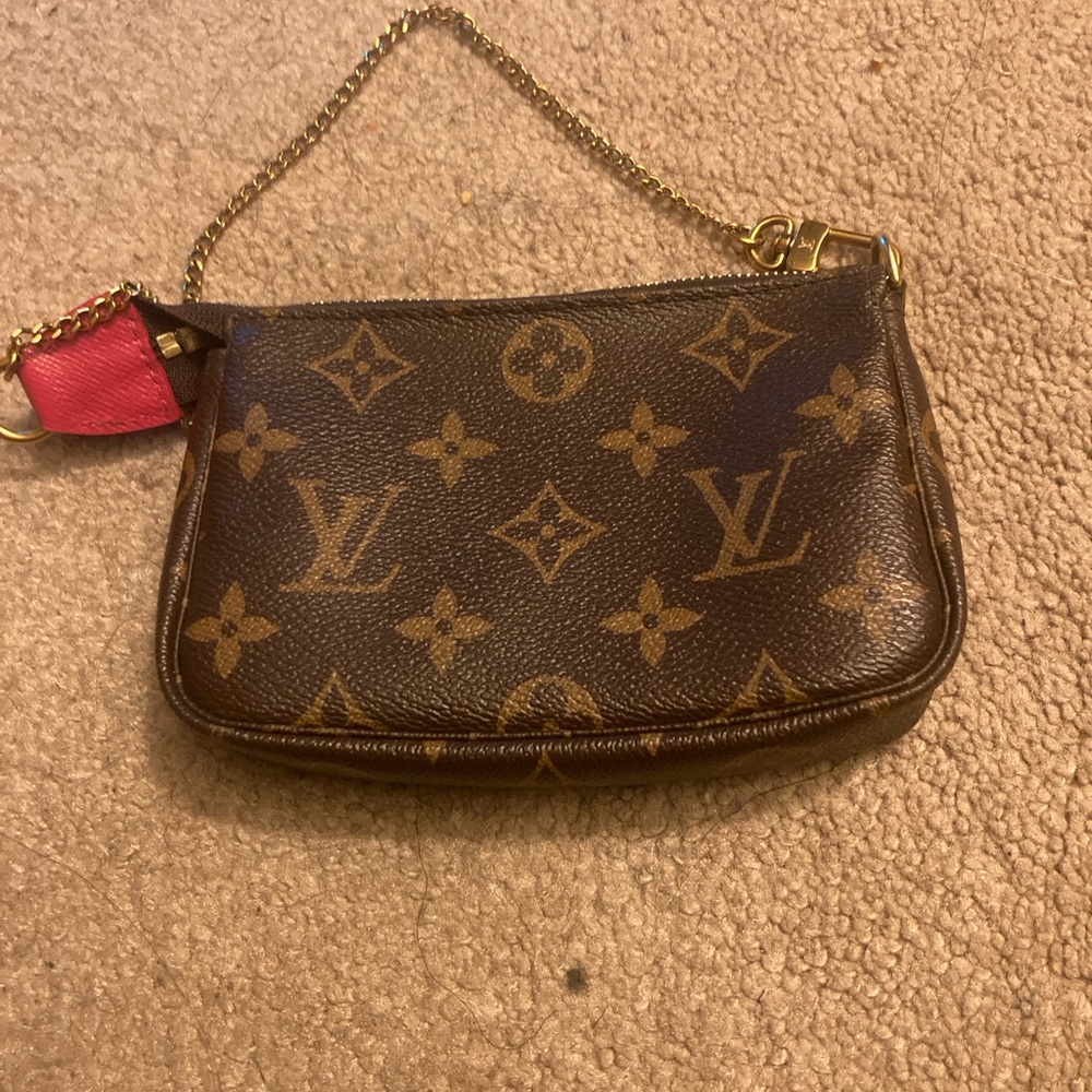 Louis Vuitton Brown Monogram Giraffe Print Mini Pochette - Brown & Red - Picture 5 of 5